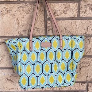 Kate Spade Large Cabana Tile Tote New Cute